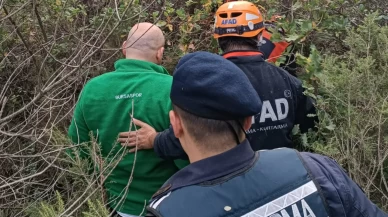 Bursa'da ormanlık alanda mahsur kalan kişi kurtarıldı
