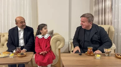 Erzincan Valisi Aydoğdu'dan minik Beyza'ya ziyaret