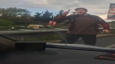 Ümraniye’de yol kavgası! Kızı korkudan gözyaşları döktü