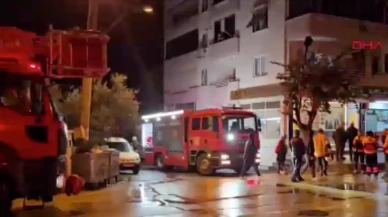Mudanya'da apartmanda yangın