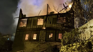Safranbolu’da 150 yıllık tarihi konak alevlere teslim oldu
