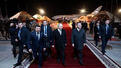 Putin’e Bişkek’te göçebe kültürlü karşılama