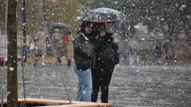 Sivas'ta kar yağışı etkili oldu