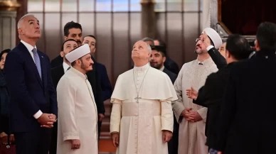 Papa 14'üncü Leo, Sultanahmet Camii'ni ziyaret etti
