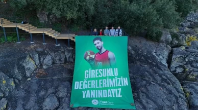 Giresun Adası’na Alperen Şengün’e özel onur posteri