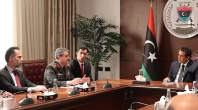 Org. Bayraktaroğlu, Libya Başkanlık Konseyi Başkanı Menfi ile görüştü