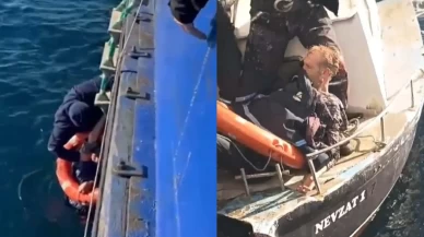 Çanakkale'de feribottan atlayan kişi kurtarıldı