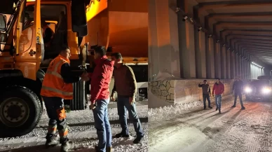 3 bin rakımlı Karabet Geçidi'nde kar yağışı etkili oldu