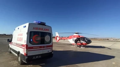 Ambulans uçak 6 günlük bebek için havalandı!