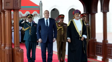 Lübnan Cumhurbaşkanı Avn’a Maskat’ta resmi tören