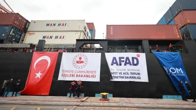 Sudan’a 10 bin çadır taşıyan yardım gemisi Mersin'den yola çıktı