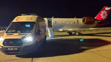 Kars'ta solunum sıkıntısı çeken bebeğe ambulans uçak yetişti