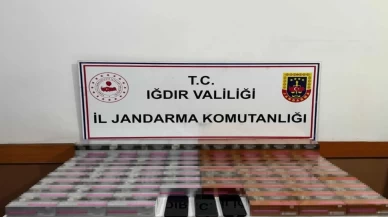 Iğdır’da yol kontrolünde binlerce  elektronik sigara yakalandı