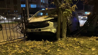 Adıyaman'da korkunç kaza: Ağaca çarparak durabildi!