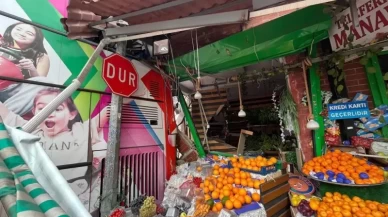 Öğrenci otobüsü manava daldı