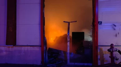 Kayseri’de atölyede yangın! Alevler kısa sürede yükseldi