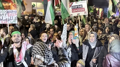 Berlin’de Filistin için yapılan yürüyüşte polis müdahalesi gerginliği artırdı