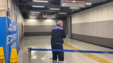Sağanak yağış metro hattını vurdu!