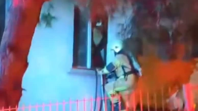 Bursa'daki yangından itfaiye ekipleri kurtardı!