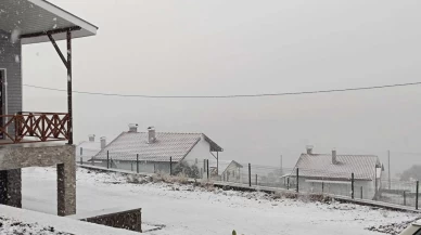 Ankara’da mevsimin ilk karı Beypazarı ilçesine yağdı