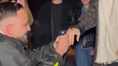 Düzce’de “kaza yaptım” sürprizi evlilik teklifiyle sonuçlandı