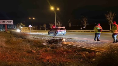 Polisten kaçış kazayla bitti