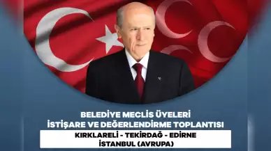 MHP’den Kırklareli’de İstişare ve Değerlendirme Toplantısı