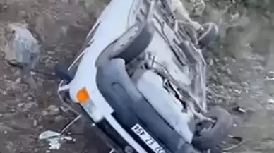 Isparta’da kontrolden çıkan araç takla attı: 2 yaralı