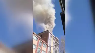 Ankara'da 7 katlı binada yangın çıktı