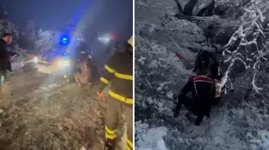 Kocaeli'de jandarma aracı şarampole yuvarlandı