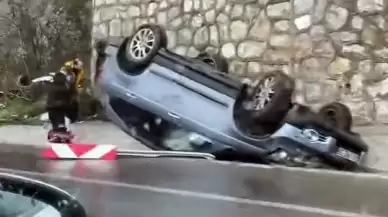 Sakarya'da korkunç kaza: Otomobil ile çarpışan cip takla attı