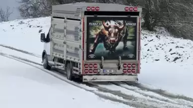 Arnavutköy'de bir araç yolda kaldı: O anlar kameralarda