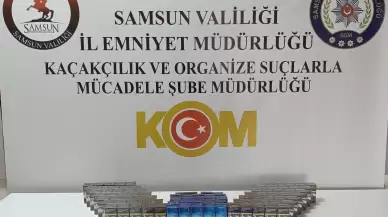 Samsun'da bir tırda 184 paket kaçak sigara ele geçirildi