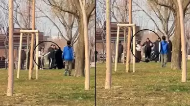 Döner bıçaklı kadın dehşet saçtı: Güvenlik görevlisi yaralandı