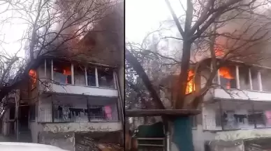 İstanbul'da 2 katlı binada korkutan yangın