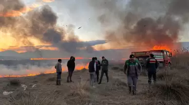Yamadı Gölü'nde 10 günde üçüncü yangın