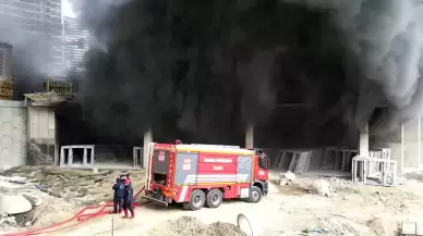 Ankara'da inşaatta çıkan yangın kontrol altında