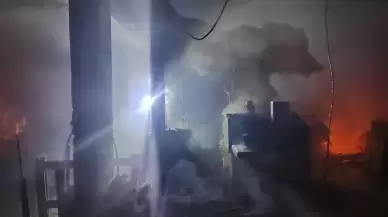 Çanakkale'de palet atölyesinde yangın