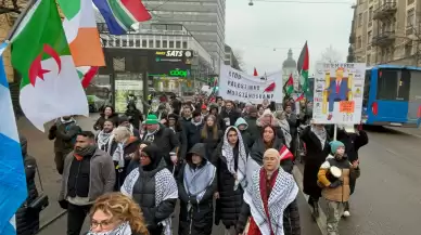 İsveç'te Trump'ın Filistinlileri zorla yerinden etme planı protesto edildi