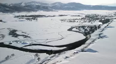 Munzur Vadisi Milli Parkı, kar yağışıyla adeta büyüledi!