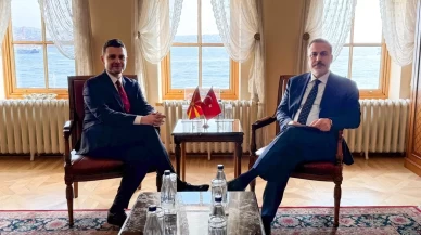 Bakan Fidan, Kuzey Makedonya Dışişleri ve Dış Ticaret Bakanı Mucunski ile görüştü