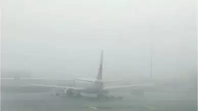 Gaziantep'te hava ulaşımına yağış ve sis engeli