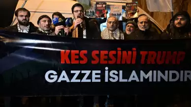ABD Başkonsolosluğu önünde protesto: "Kes sesini Trump"