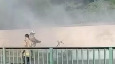 İstanbul'da elektrikli motosiklet yandı