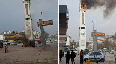 Ankara’da baz istasyonu kulesindeki yangın patlamalara neden oldu