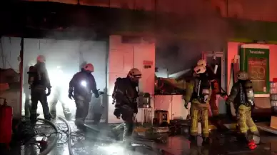 İstanbul'da akaryakıt istasyonunda yangın
