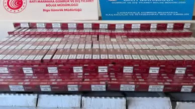 Çanakkale'de Panama bayraklı gemiye kaçak sigara baskını