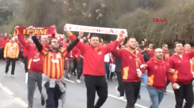 Galatasaray taraftarı derbi için yerini aldı