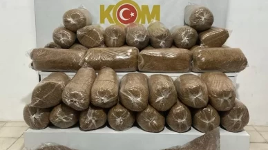 Samsun'da bir otomobilin içinde 210 kilogram kaçak tütün bulundu