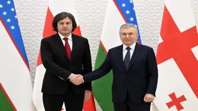Özbekistan Cumhurbaşkanı Mirziyoyev, Gürcistan Başbakanı Kobakhidze'yi kabul etti